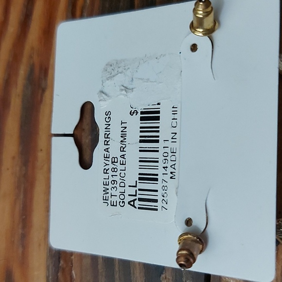 Twenty One Rhinestone Earrings - Picture 5 of 5